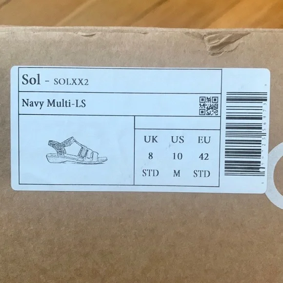 NIB Hotter Sol Navy Leather Women’s Gladiator Sandals - Size 10 - Picture 7 of 7